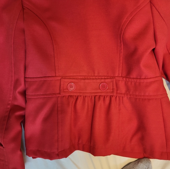 Stylish Women's Tulle Pea Coat - Picture 5 of 9